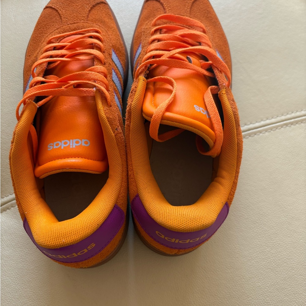Adidas Bright Orange and Purple Shoes